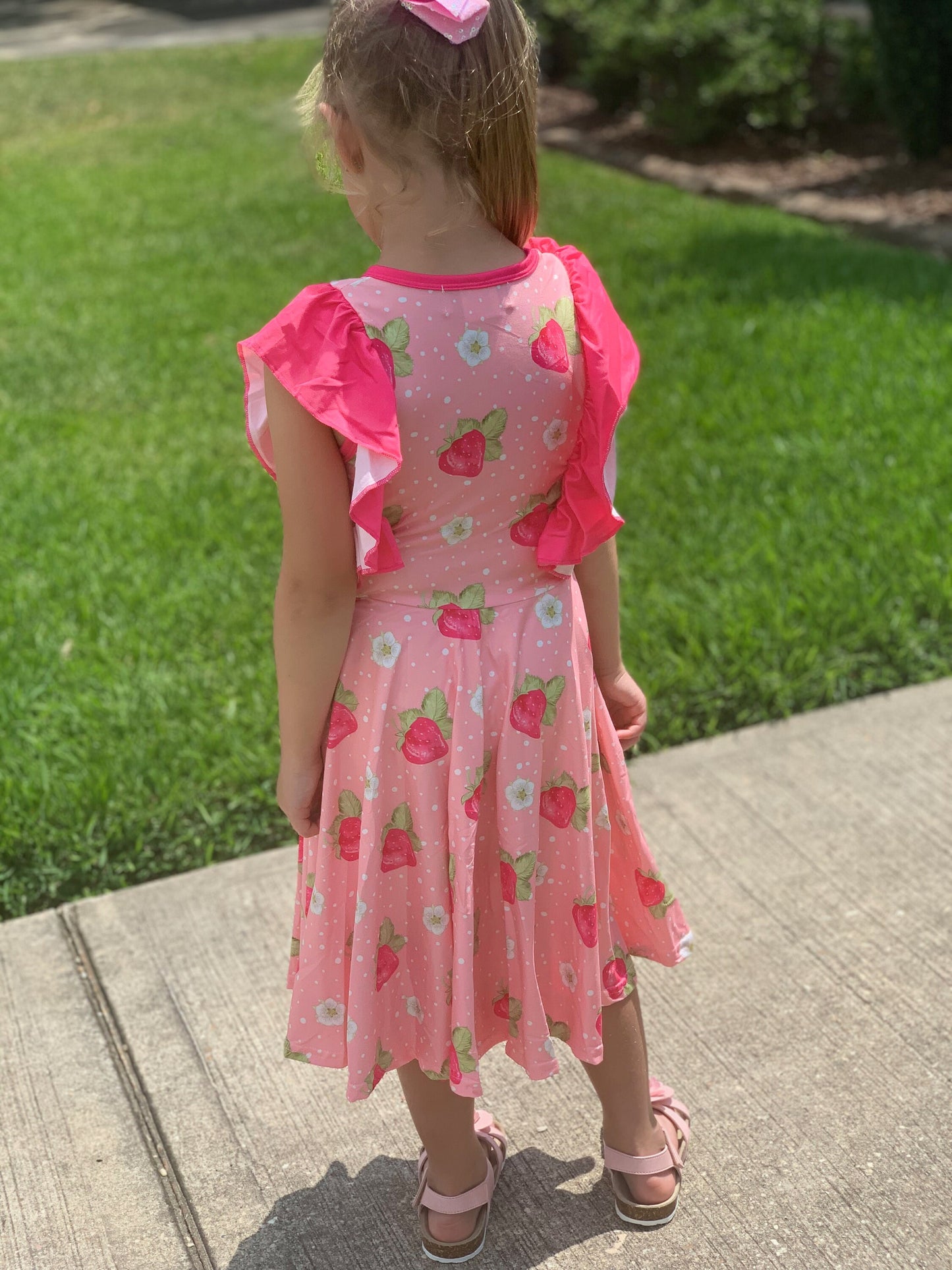 Strawberry Fields Ruffle Twirl Tank