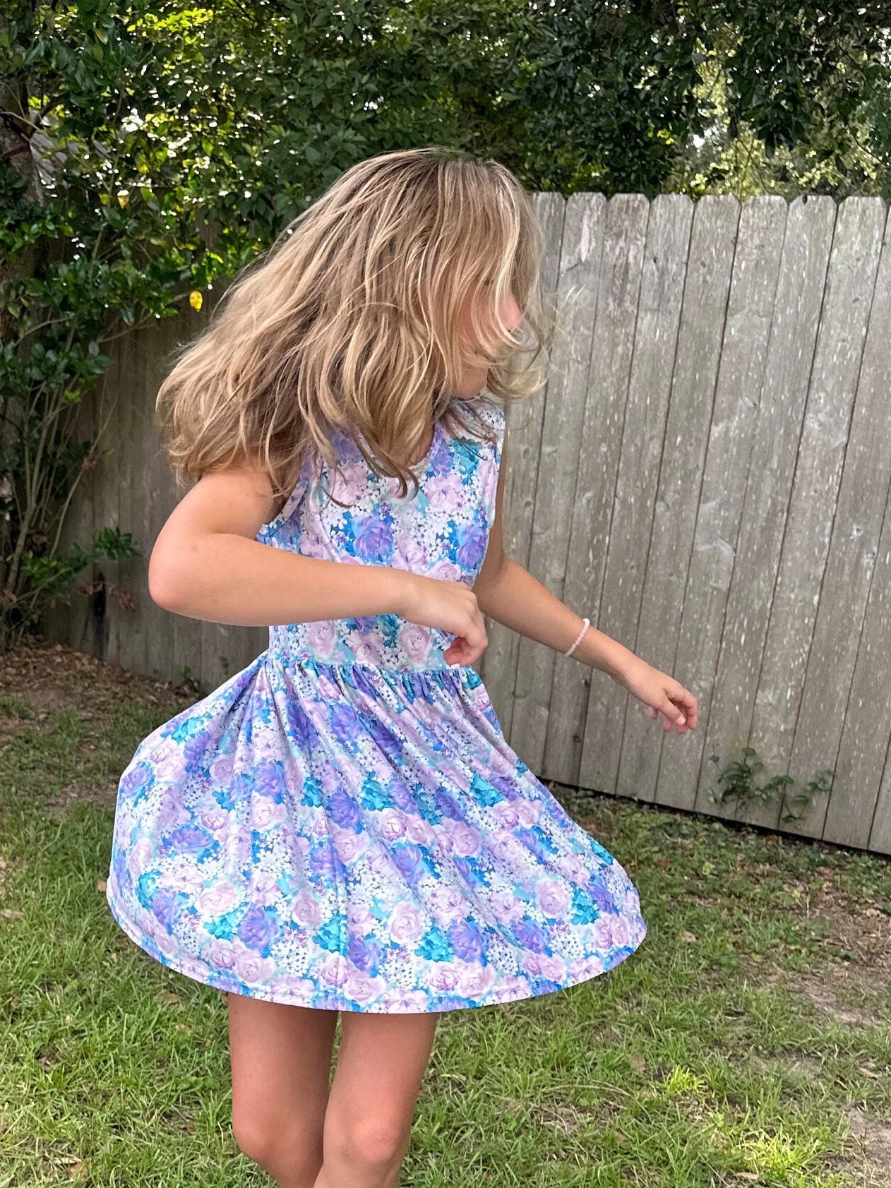 Floral Heart Back Tank