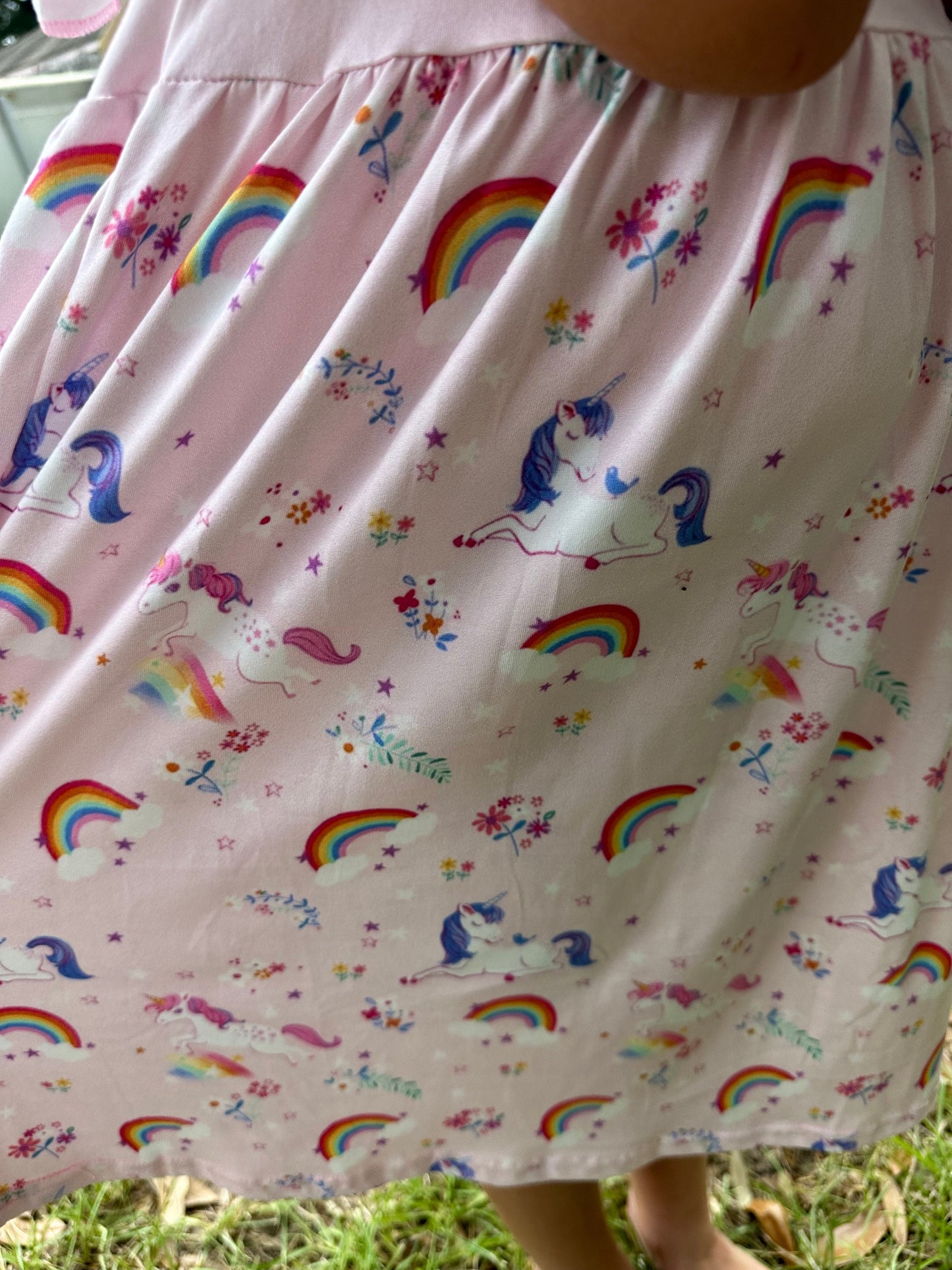 Pink Unicorn Rainbow Dress