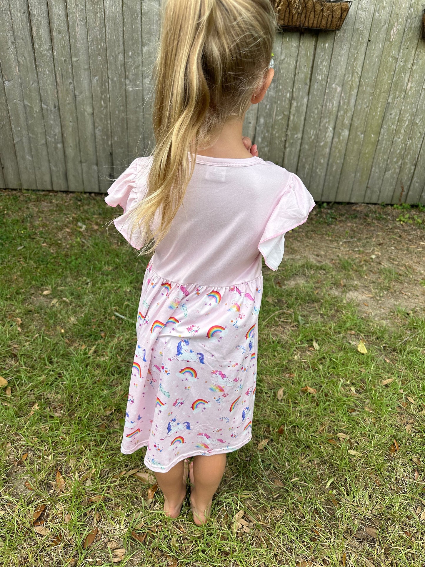 Pink Unicorn Rainbow Dress