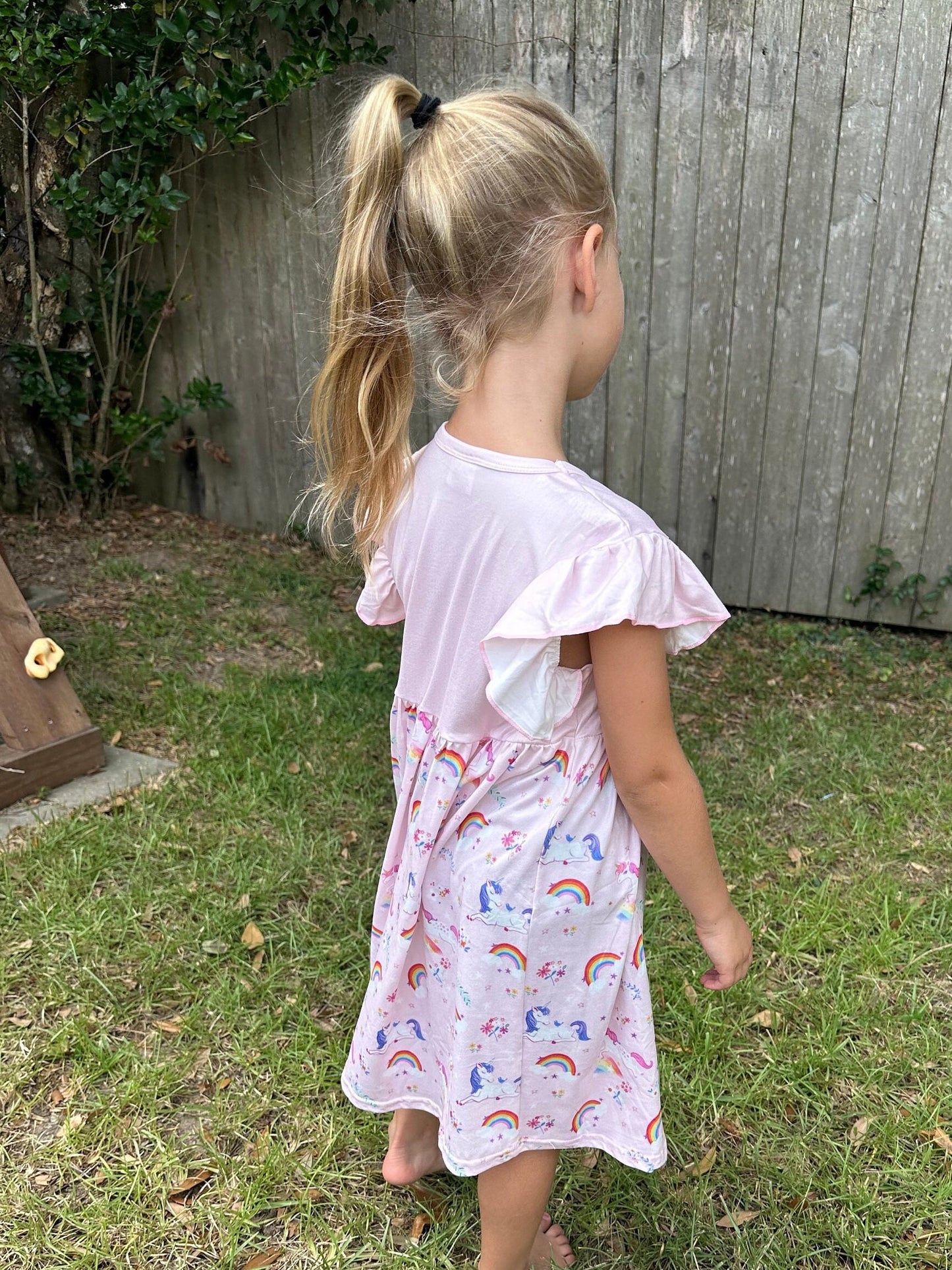 Pink Unicorn Rainbow Dress