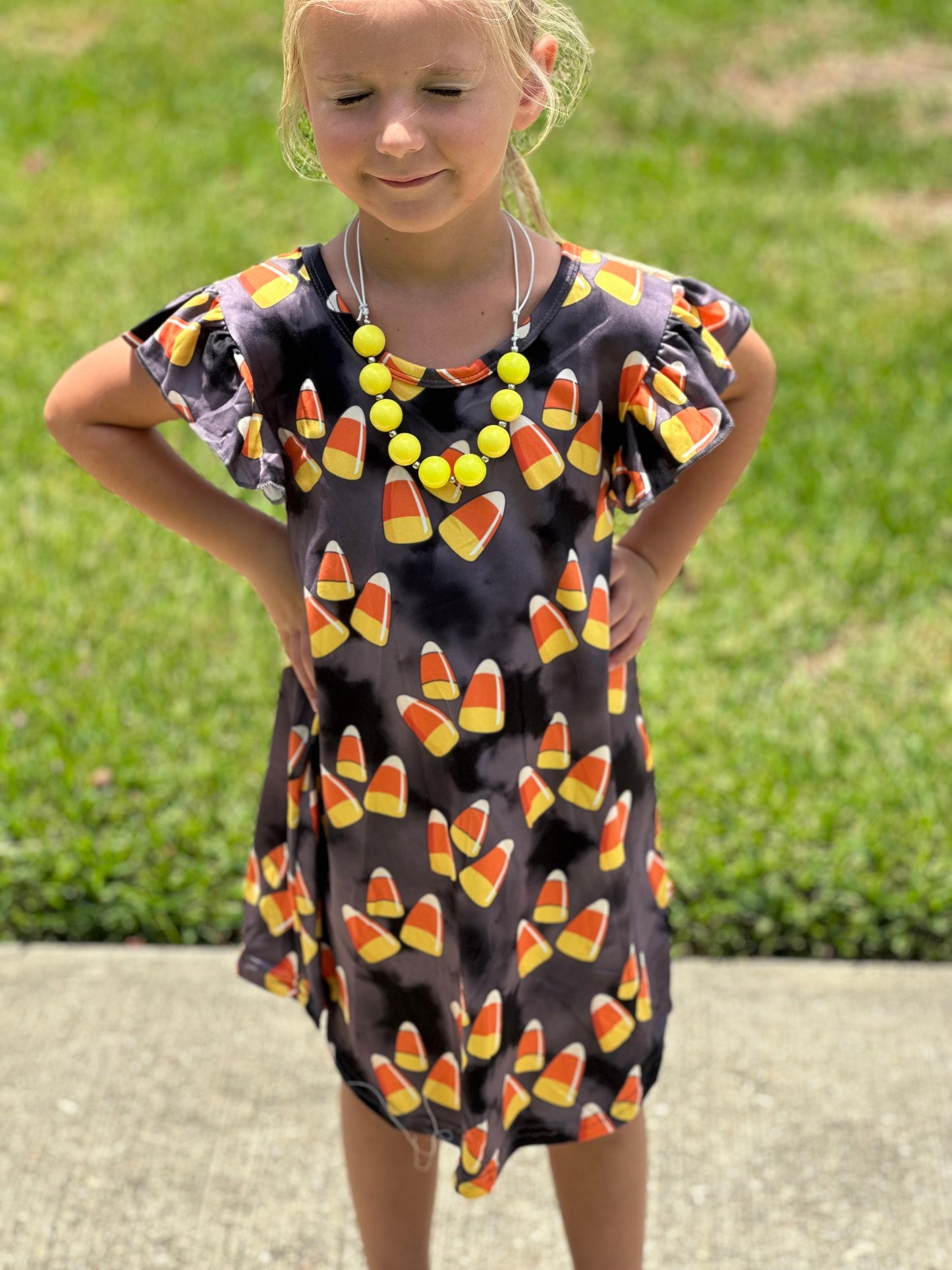 Candy Corn Swing Dress