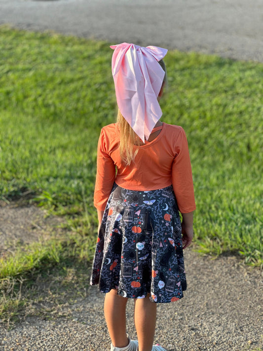 Halloween kitty and skulls ballerina Dress