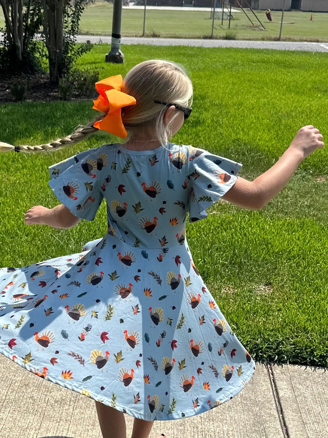 Thanksgiving Turkey Flutter Dress
