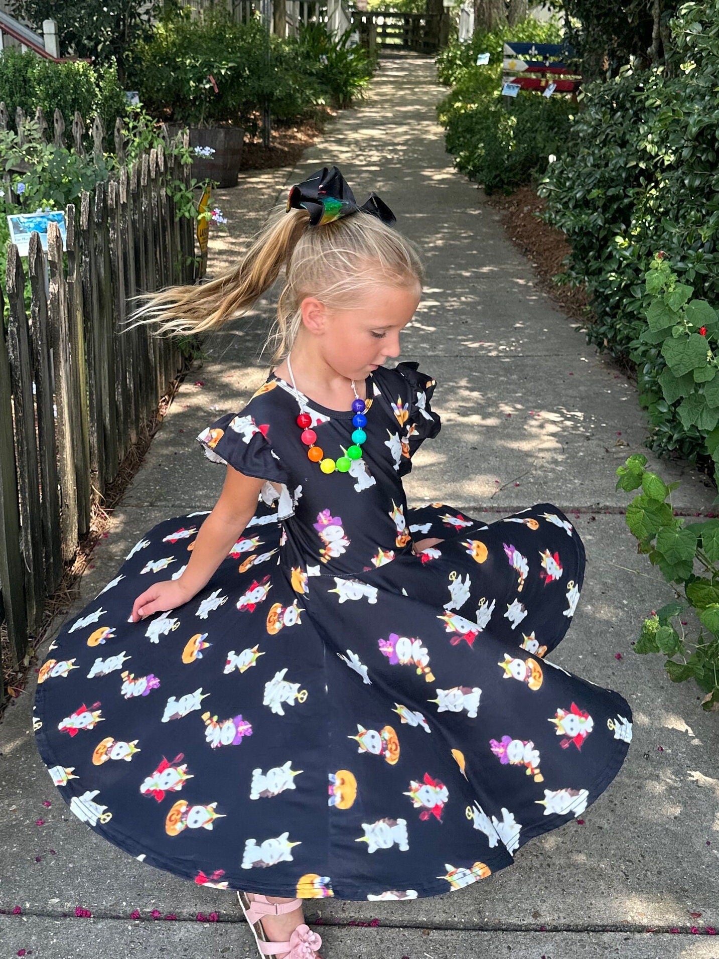 Halloween Unicorn twirl dress