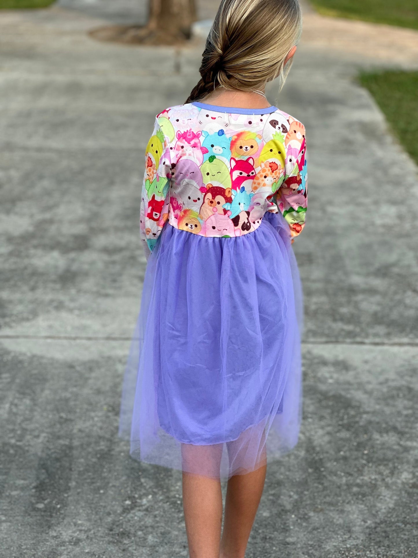 Light purple squishmallow tulle dress