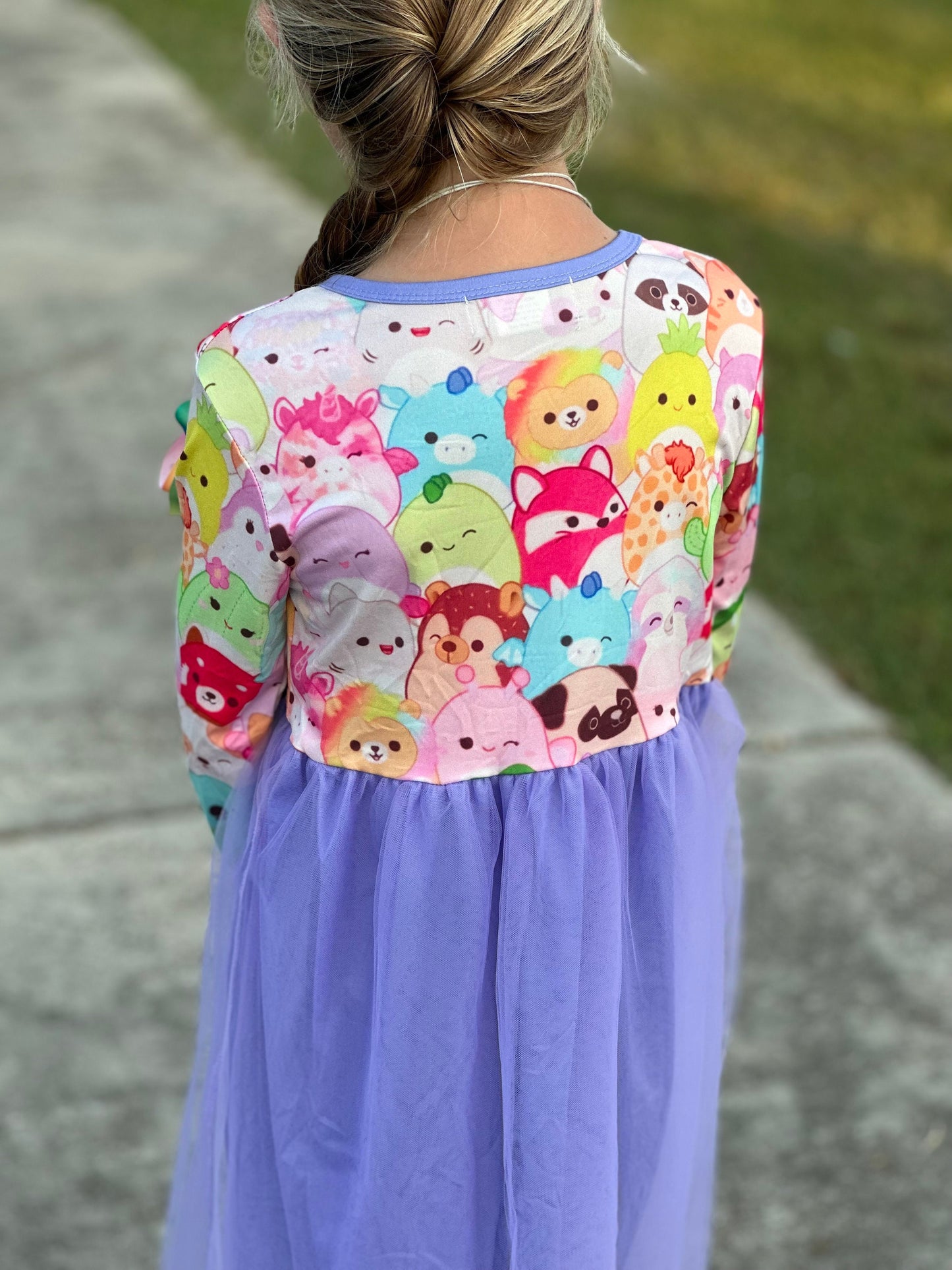Light purple squishmallow tulle dress