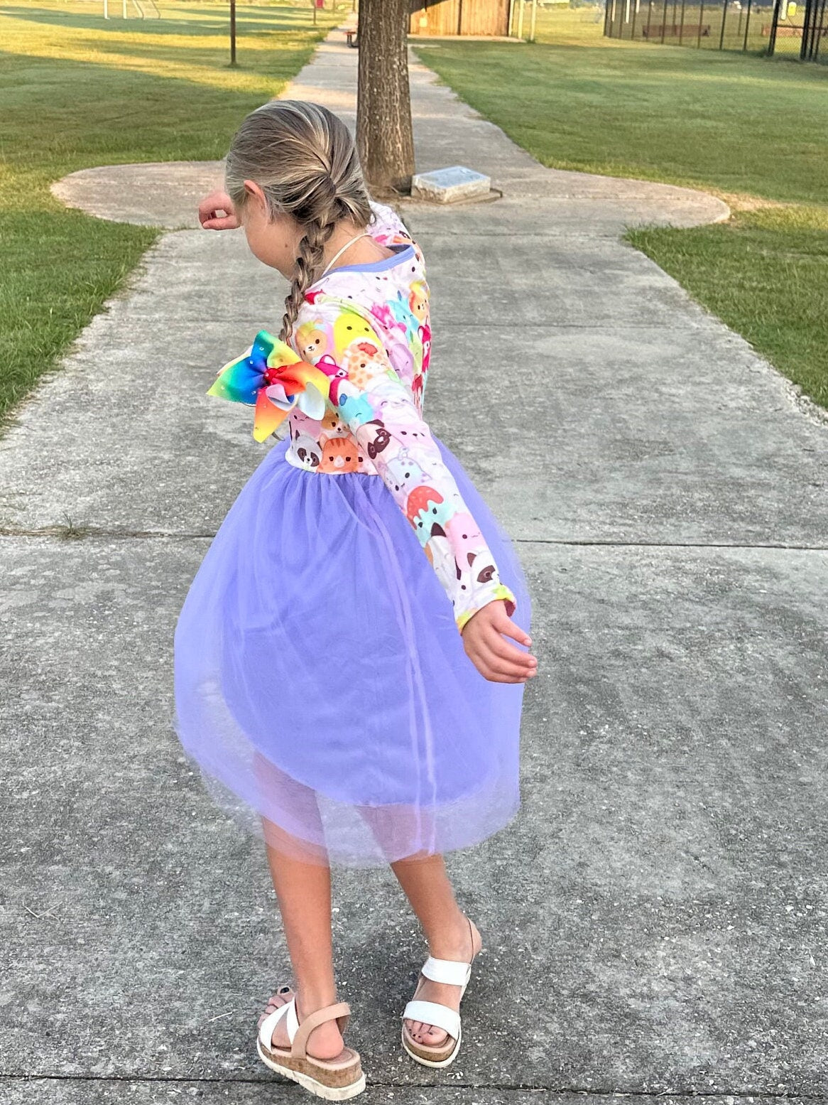 Light purple squishmallow tulle dress