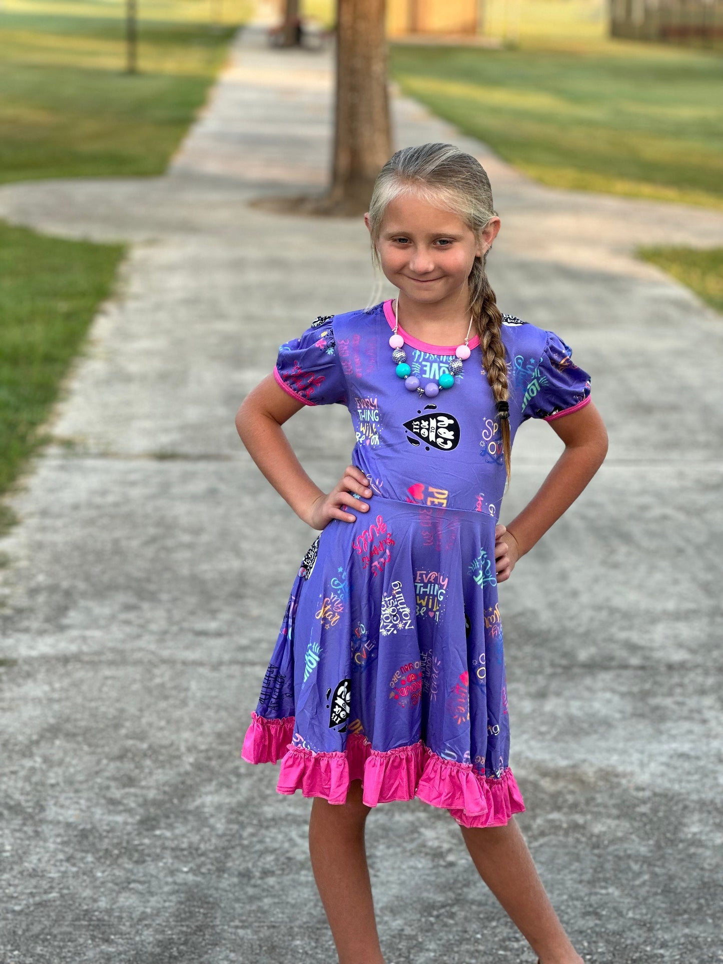 Positive Motivation twirl dress