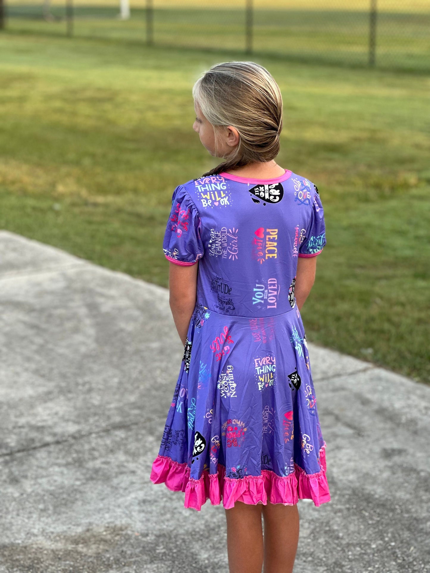 Positive Motivation twirl dress