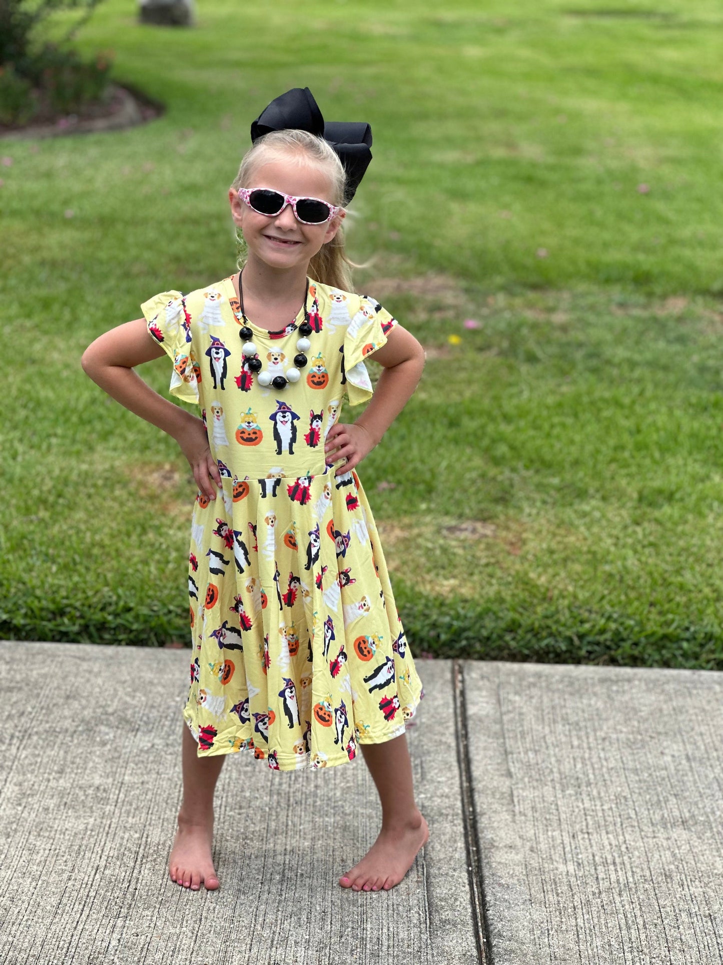 Halloween Puppies Twirl Dress