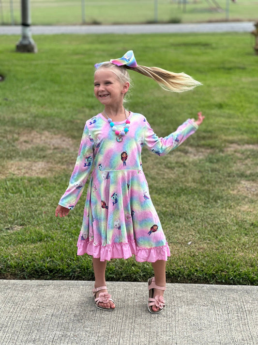 Pastel Dollhouse Twirl Dress