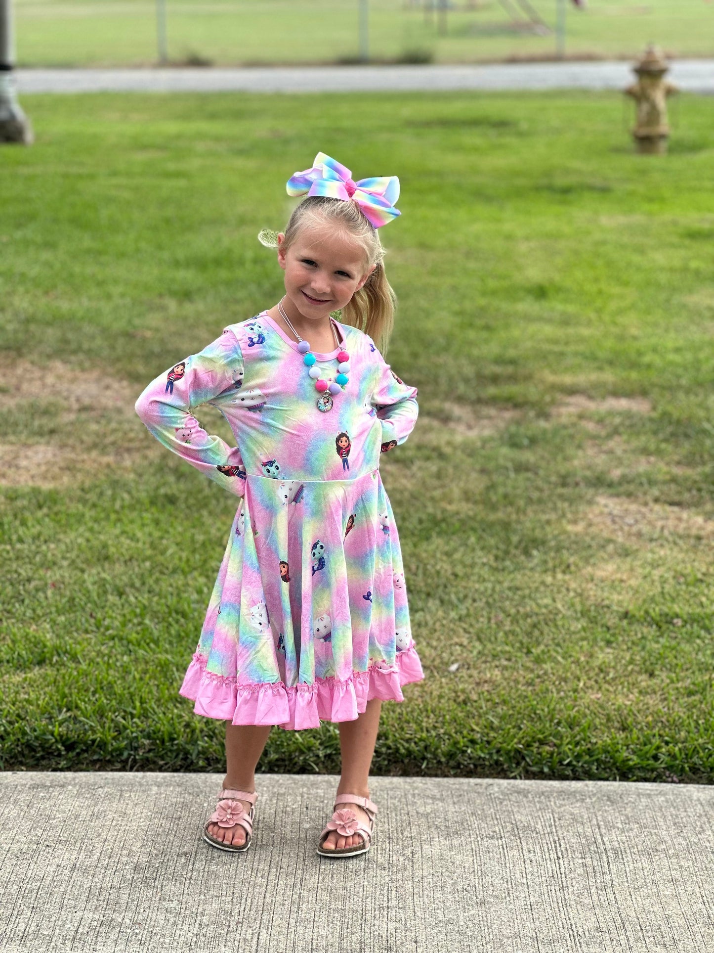 Pastel Dollhouse Twirl Dress