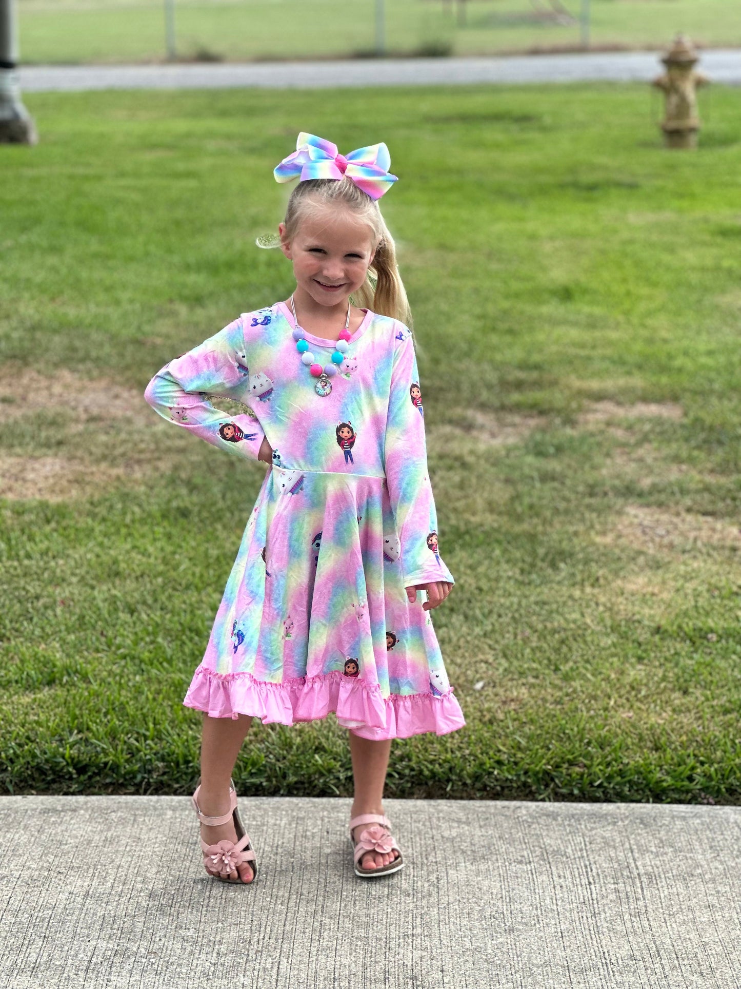 Pastel Dollhouse Twirl Dress