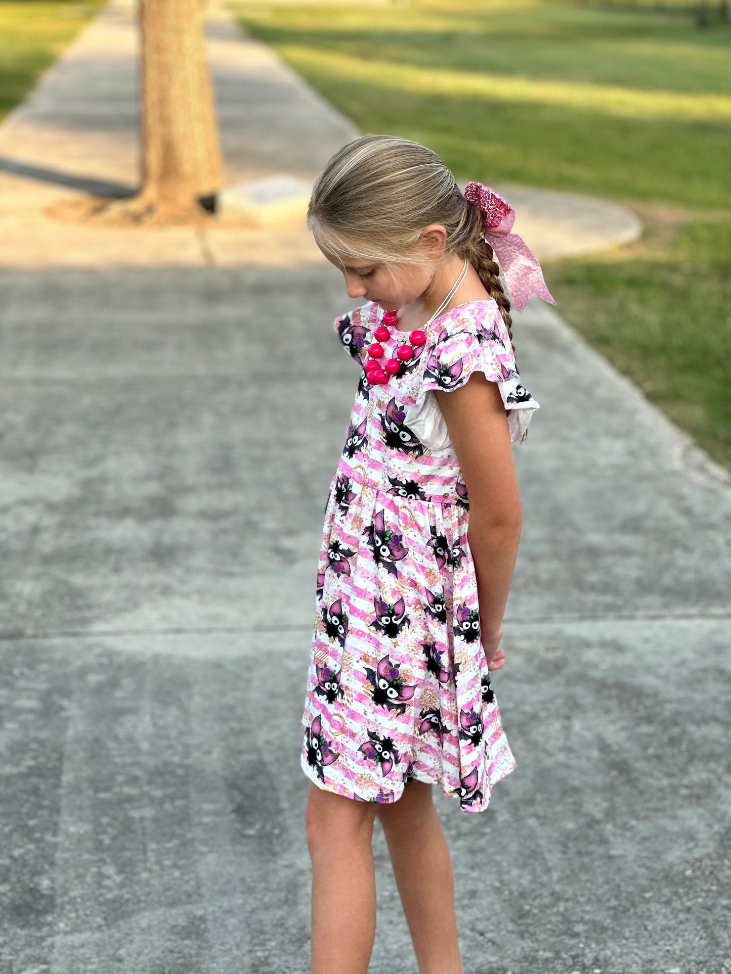 Halloween bats flutter dress
