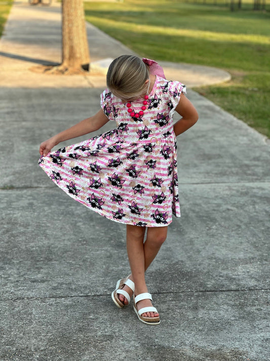 Halloween bats flutter dress