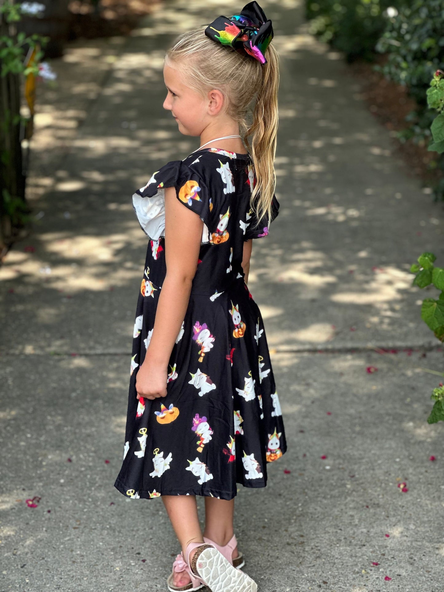 Halloween Unicorn twirl dress
