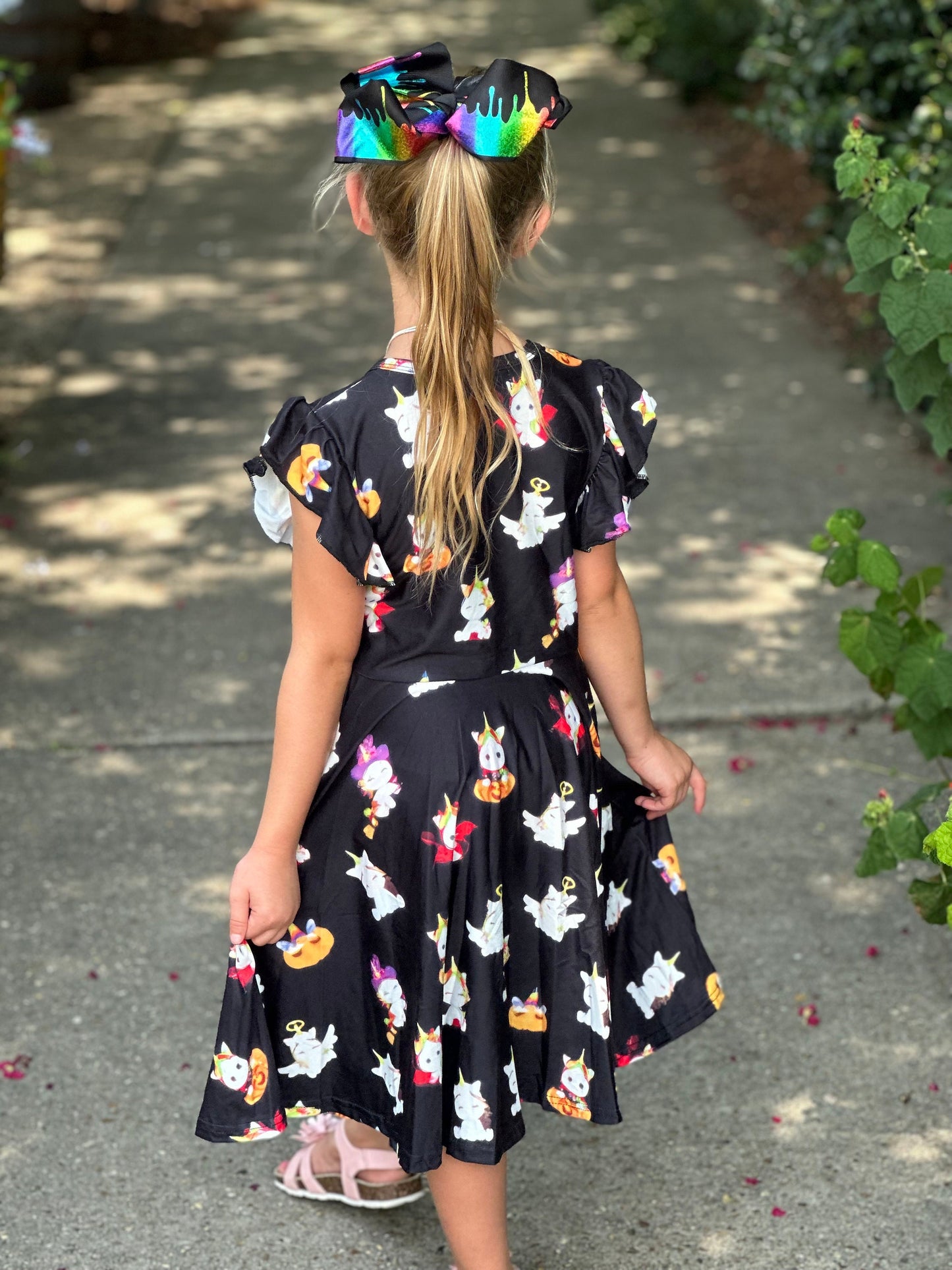 Halloween Unicorn twirl dress