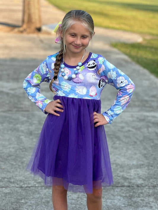 Royal Purple Squishmallow Tulle Dress