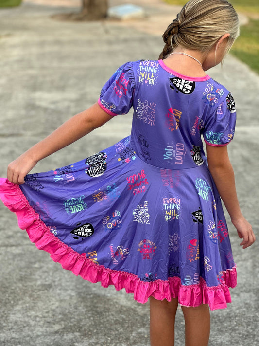 Positive Motivation twirl dress