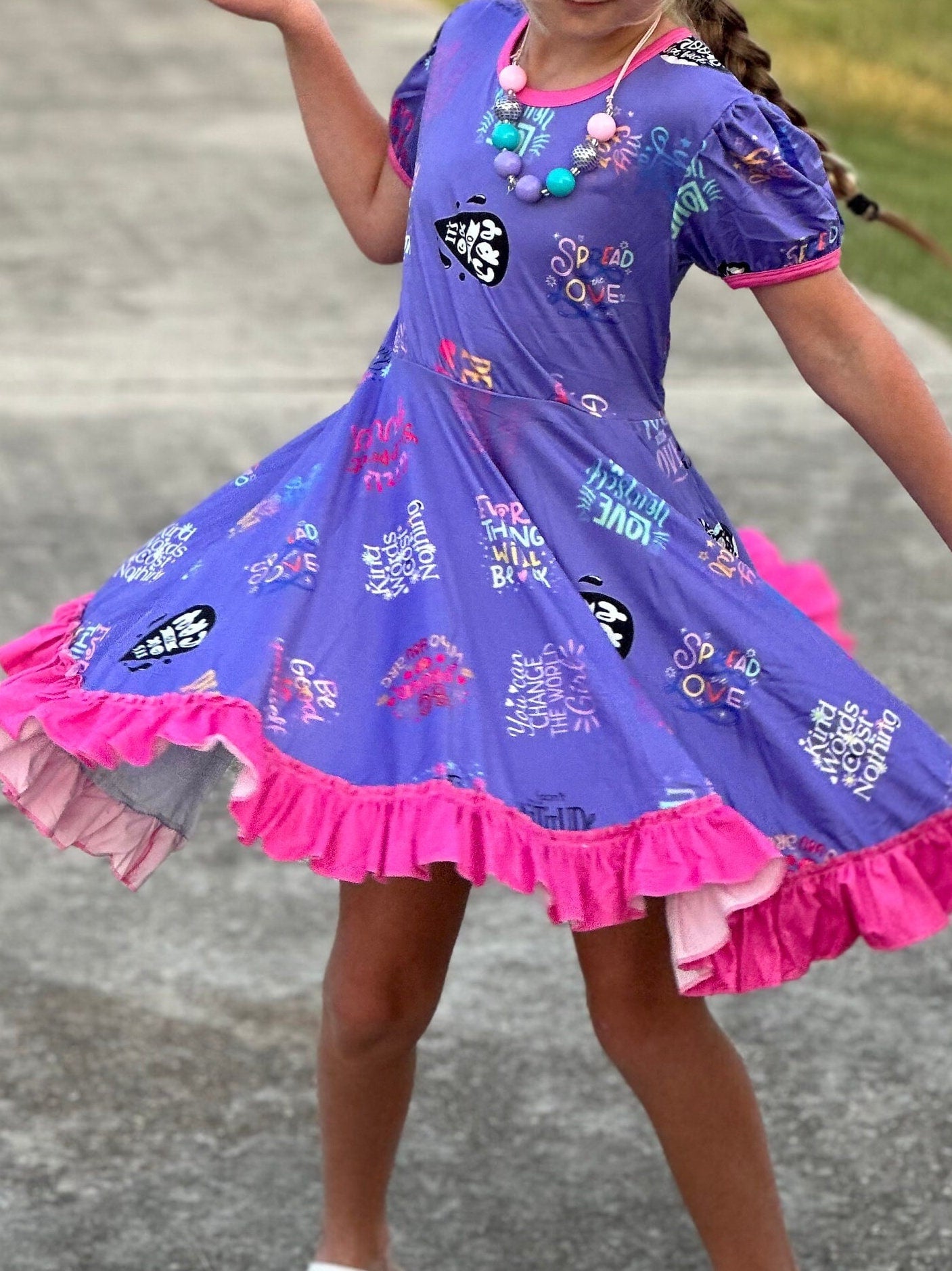 Positive Motivation twirl dress