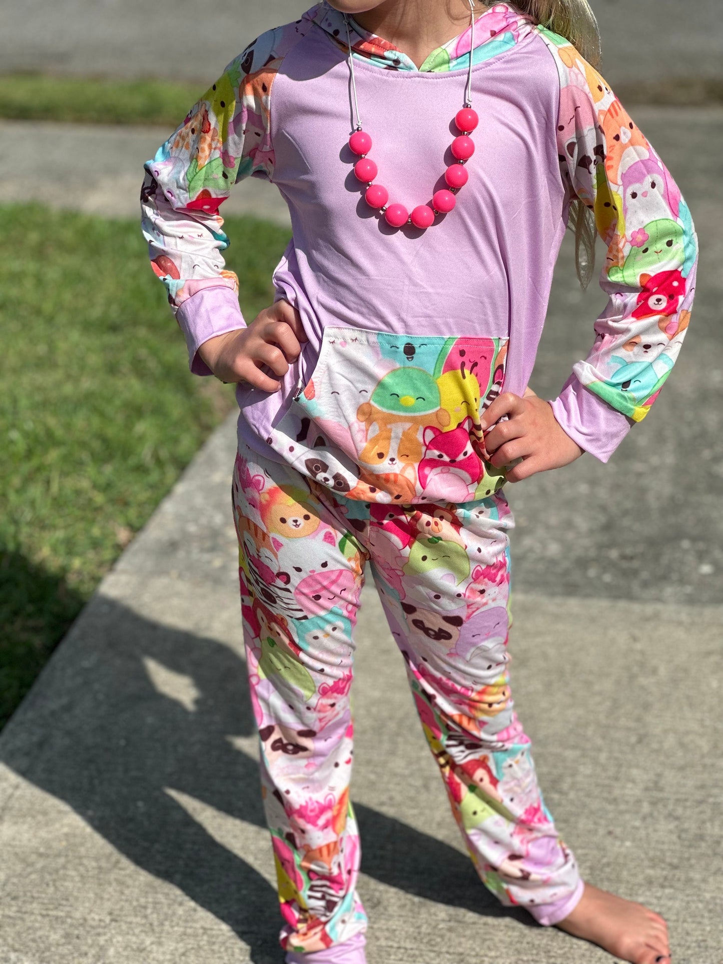Pink Squishmallow Jogger set