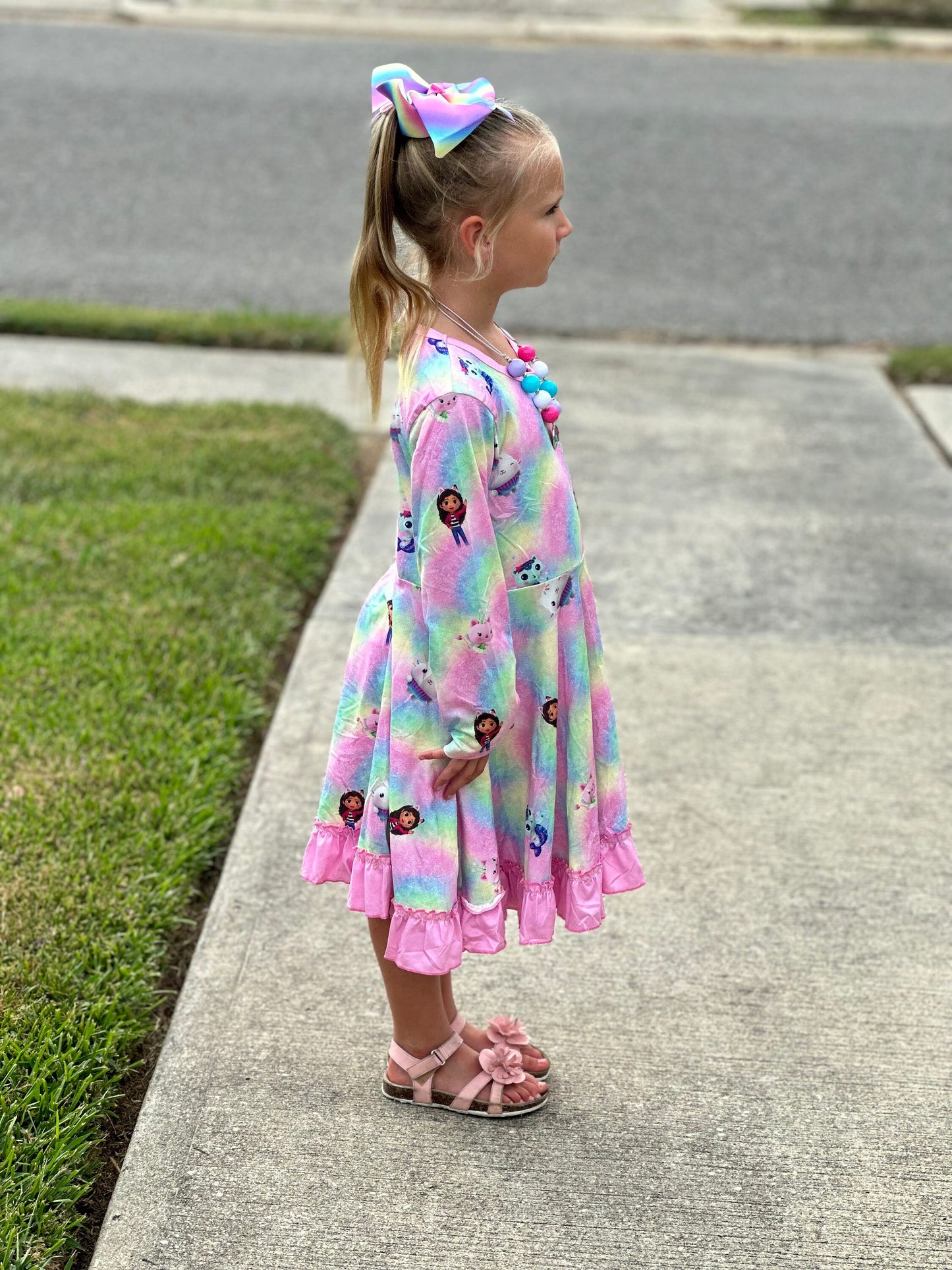Pastel Dollhouse Twirl Dress