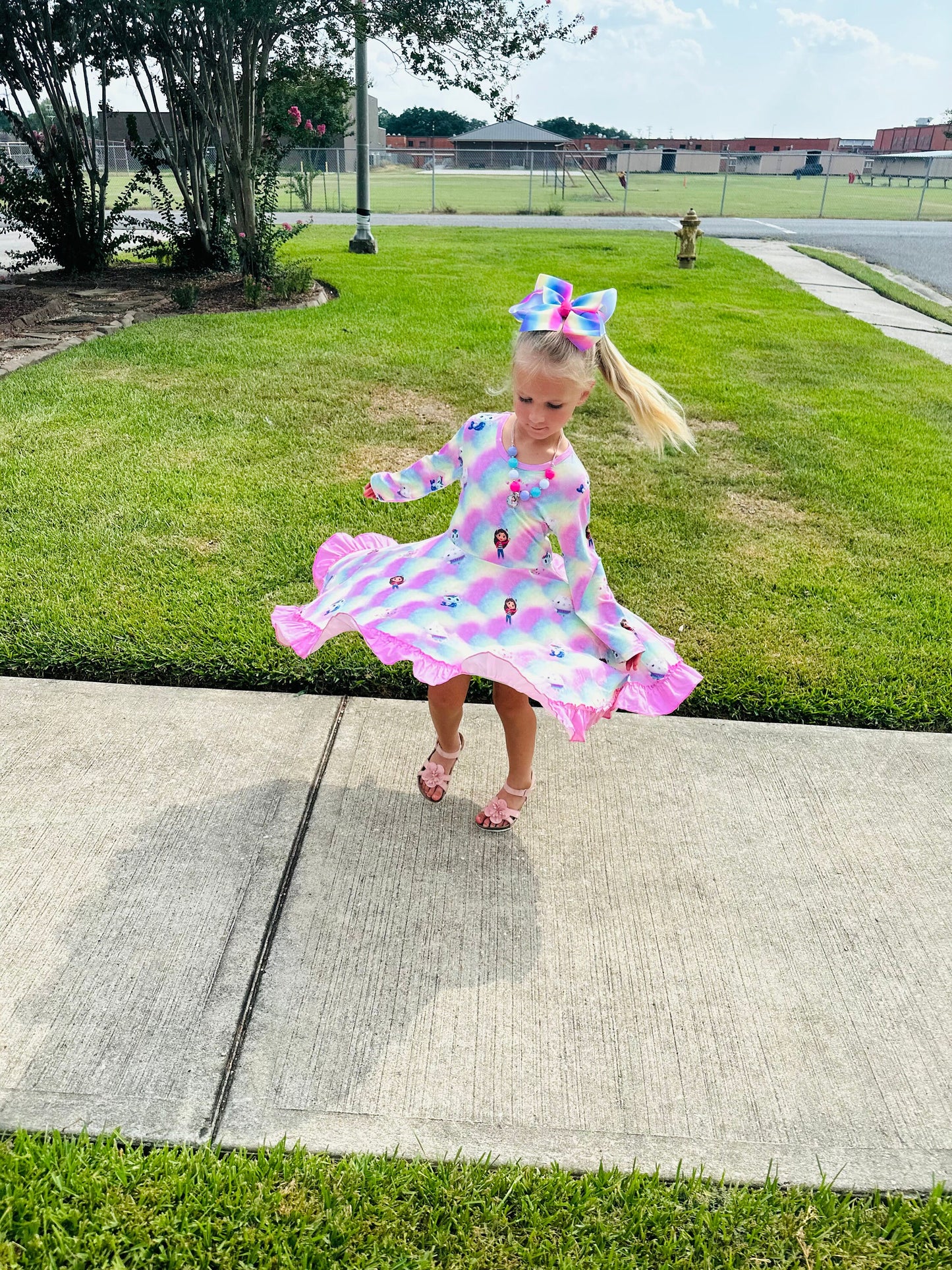 Pastel Dollhouse Twirl Dress