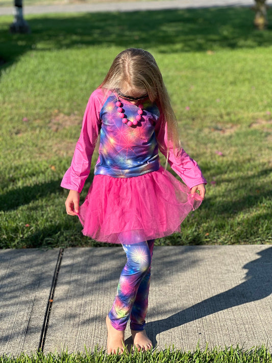 Holiday Lights Tulle Leggings Set