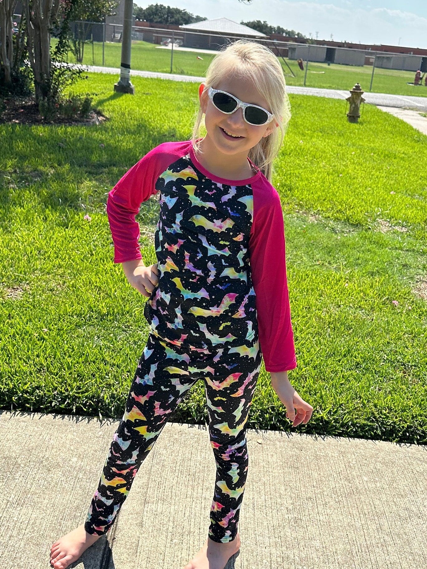 Rainbow Bats Leggings Set