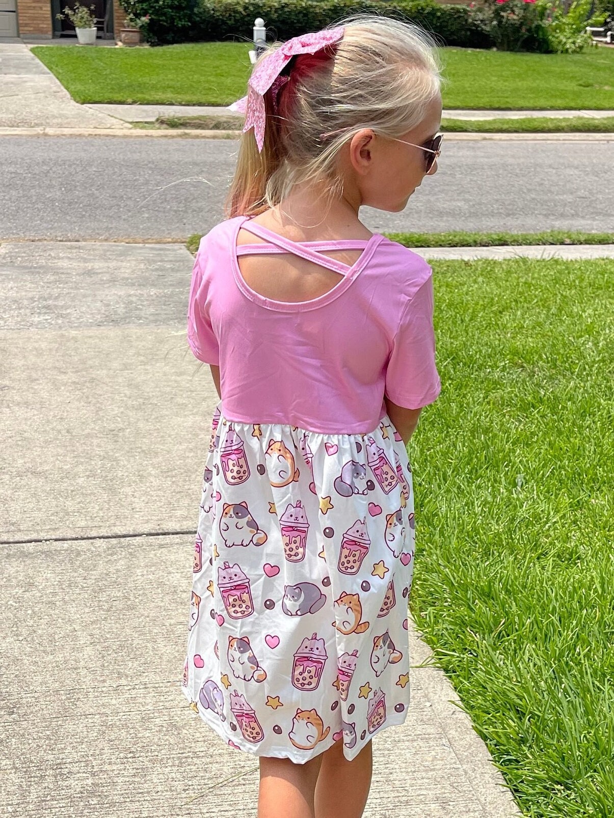 Kitty Boba Cap Dress