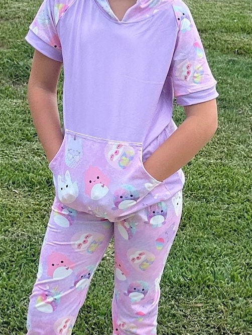 Purple Squishmallow Jogger Set