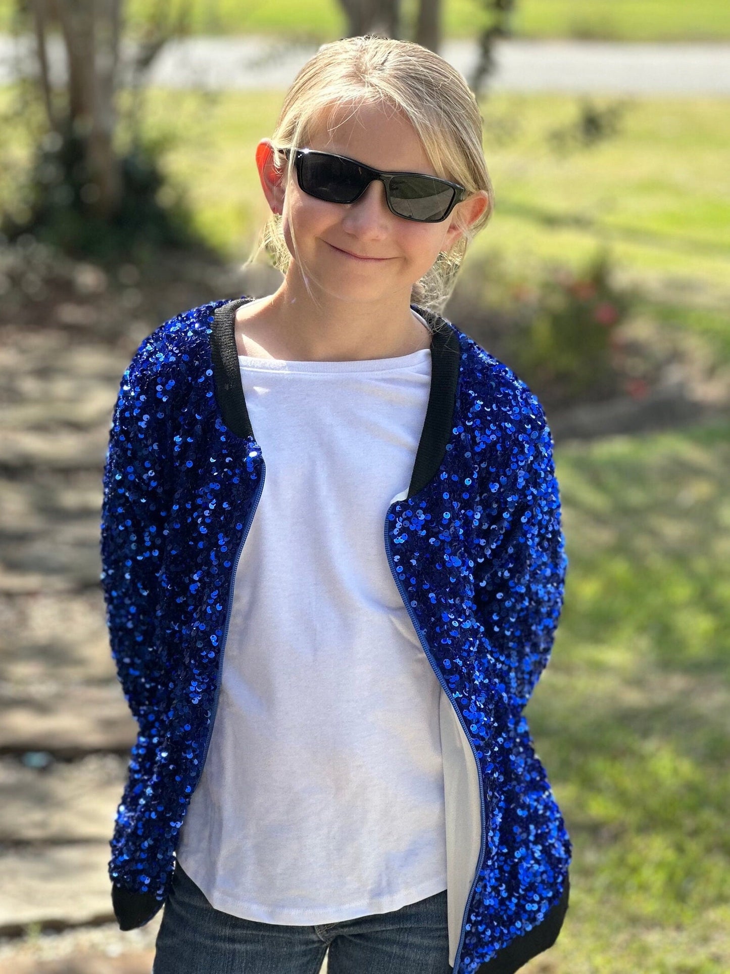 Royal Blue Sequin Jacket