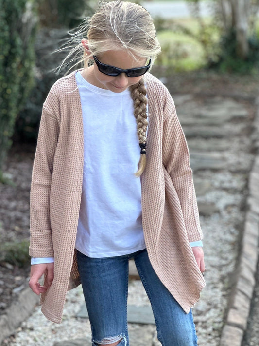 Tan Waffle Sweater