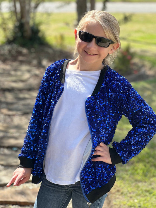 Royal Blue Sequin Jacket