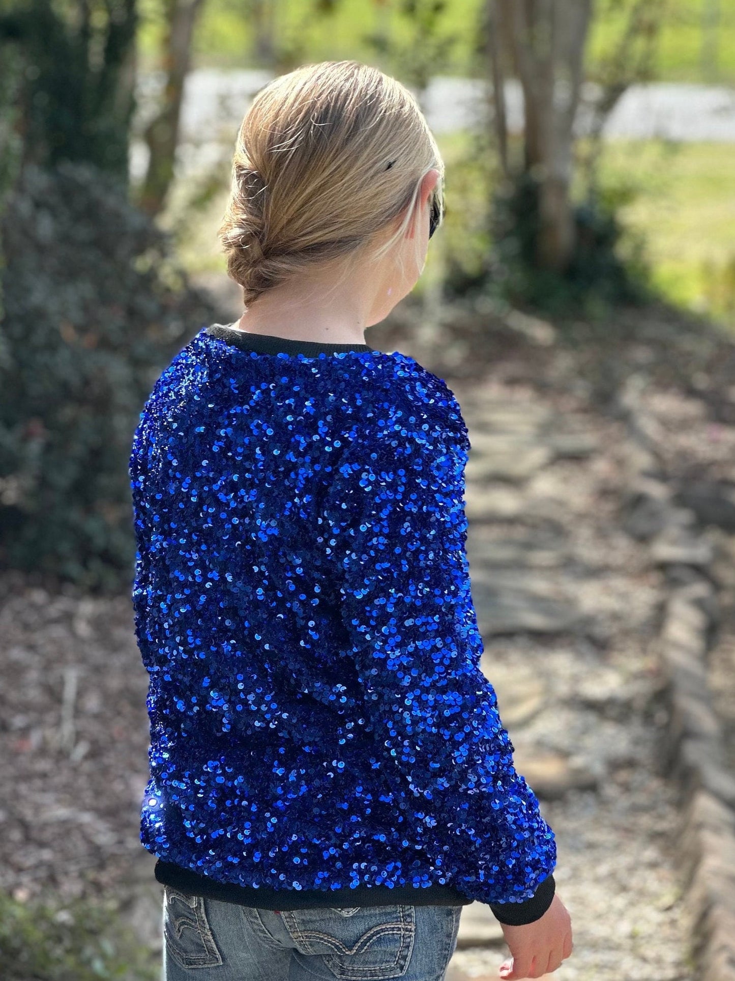 Royal Blue Sequin Jacket