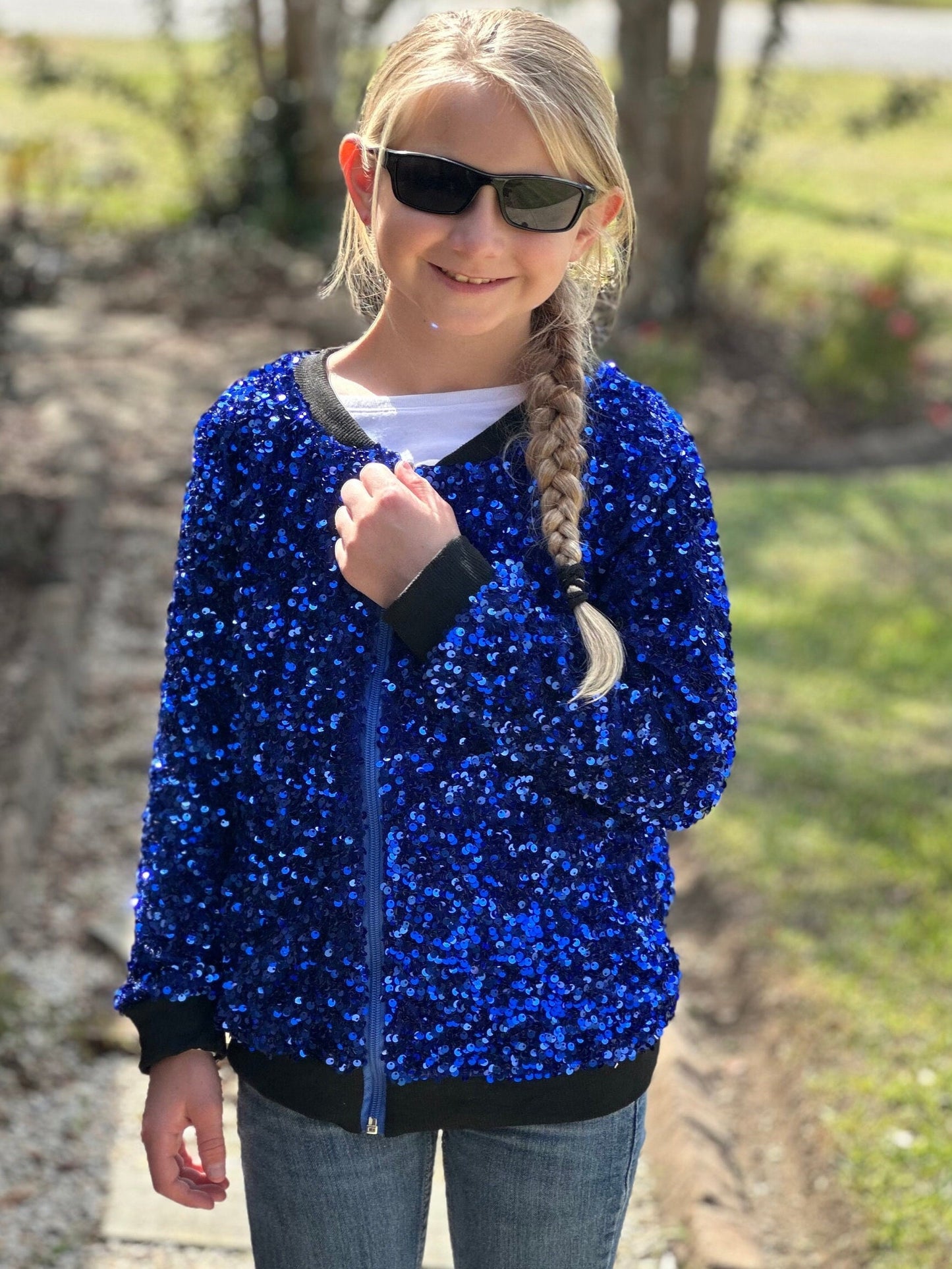 Royal Blue Sequin Jacket