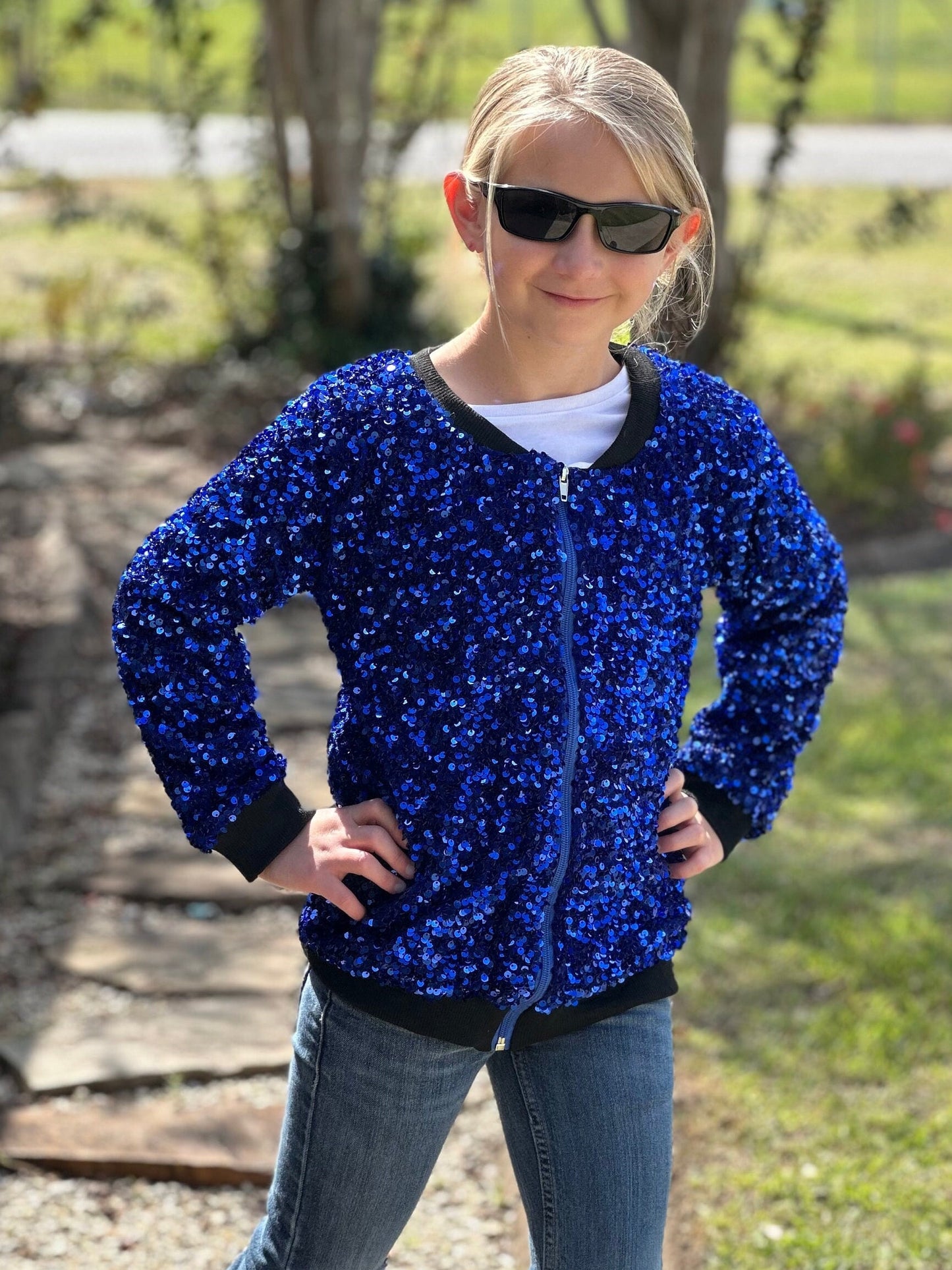 Royal Blue Sequin Jacket