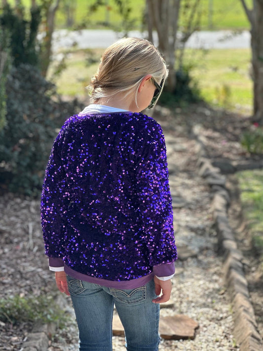 Royal Purple Sequin Jacket