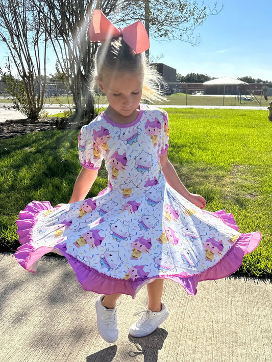 Cakey and Momma Box Twirl Dress