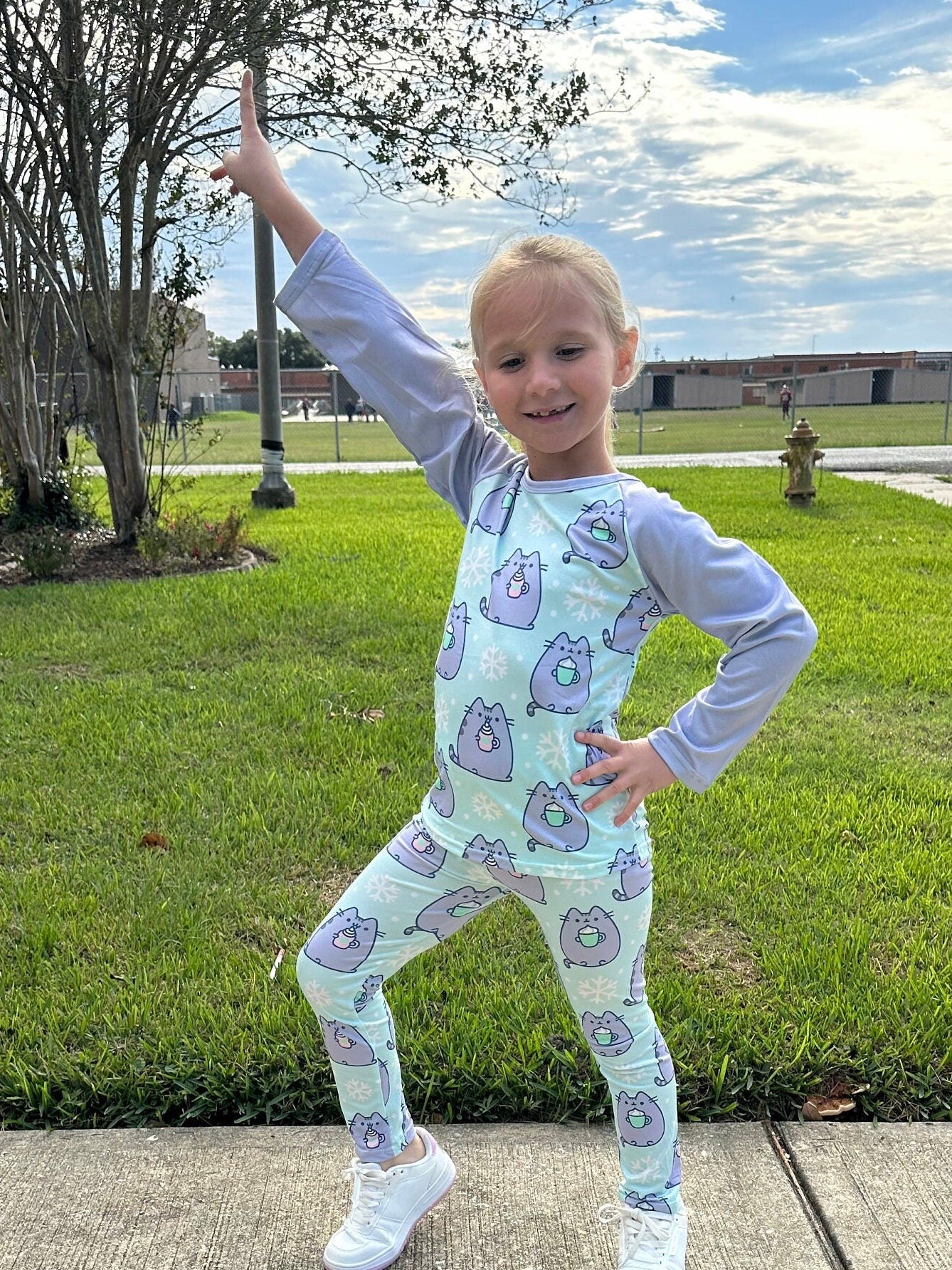 Fat Cat Winter Leggings Set