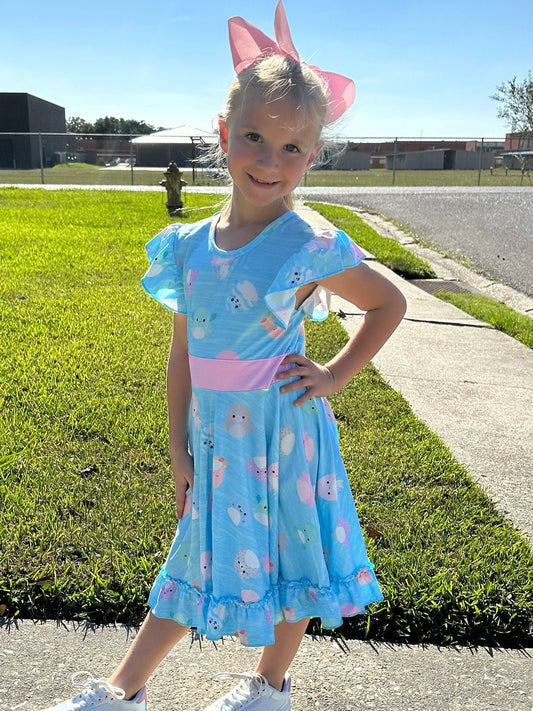 Squishmallow Ocean Friends Bow Back Twirl Dress