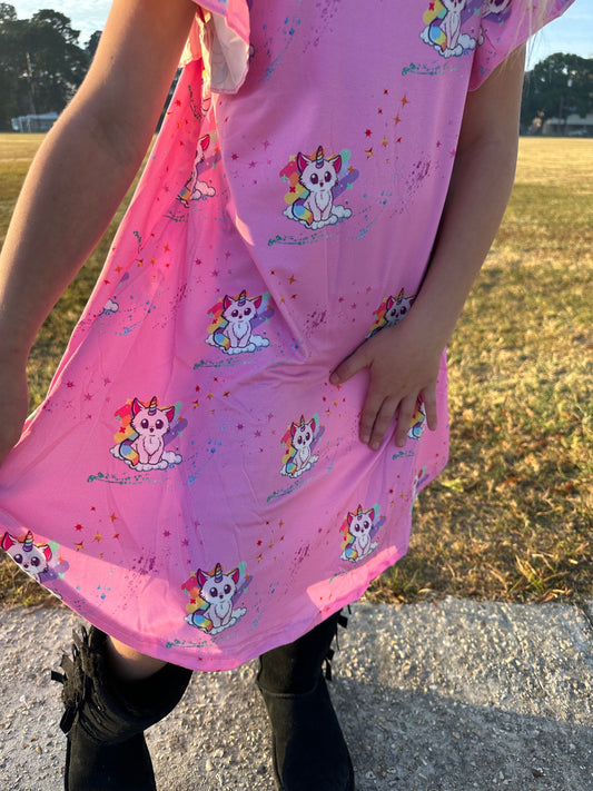 Caticorn Swing Dress