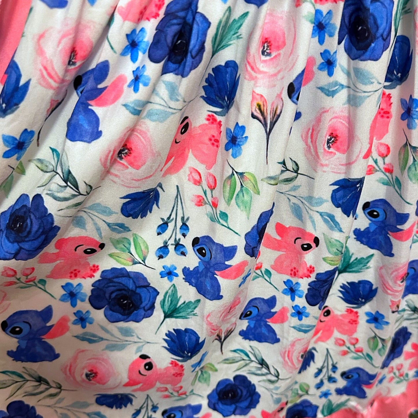Floral Stitch and Angel Tie Back Dress