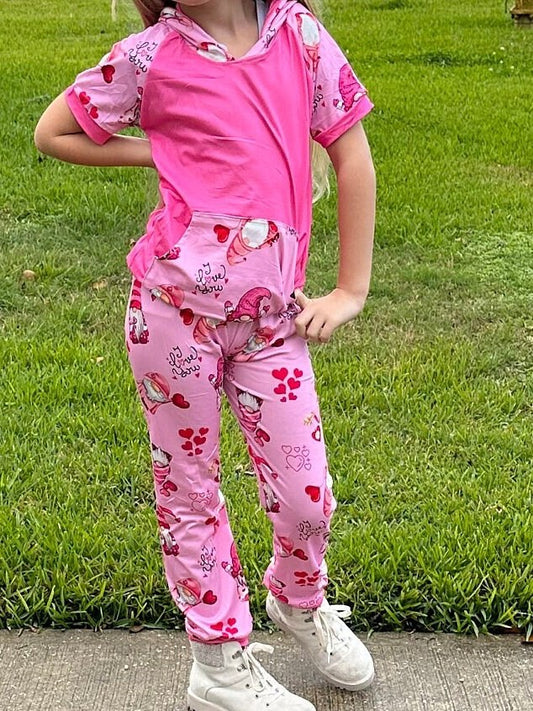 Valentines Day Gnomes Jogger Set