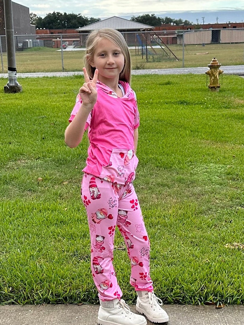 Valentines Day Gnomes Jogger Set