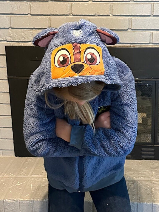 Blue Pup Zip Up Fleece