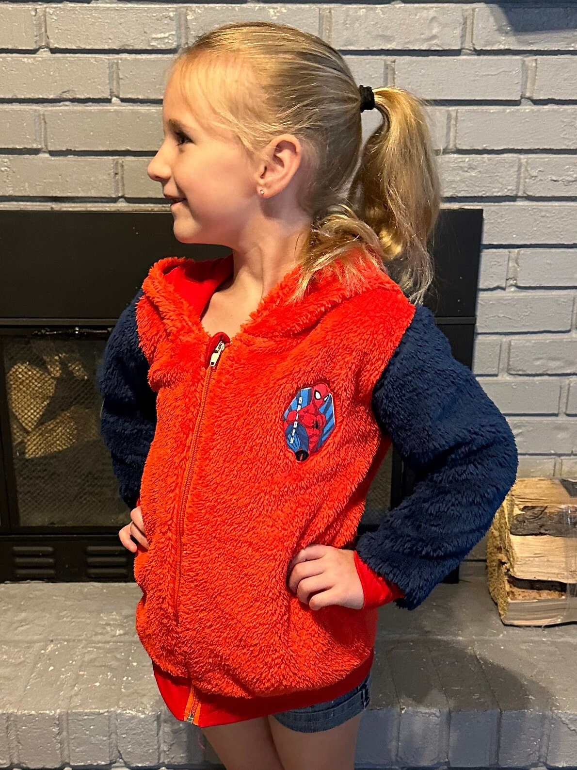 Spider Guy Zip Up Fleece Hoodie