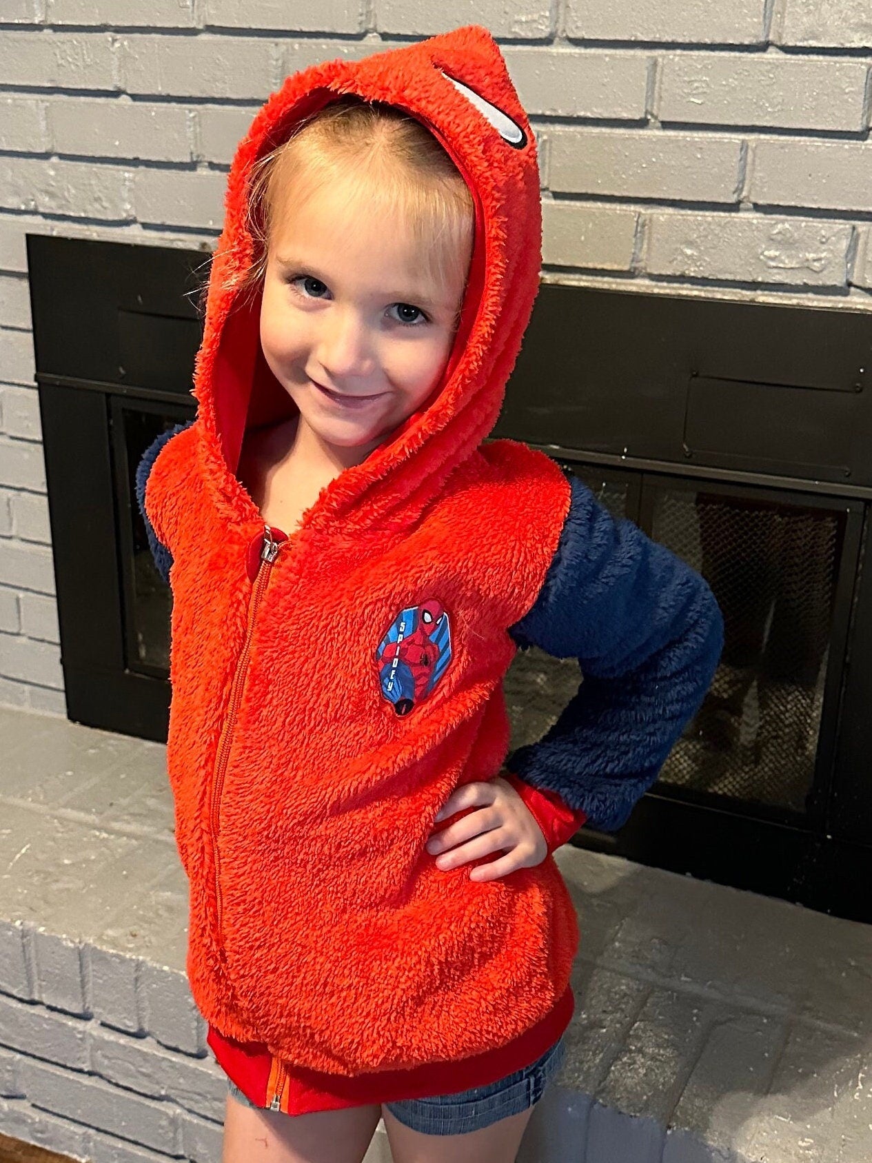 Spider Guy Zip Up Fleece Hoodie