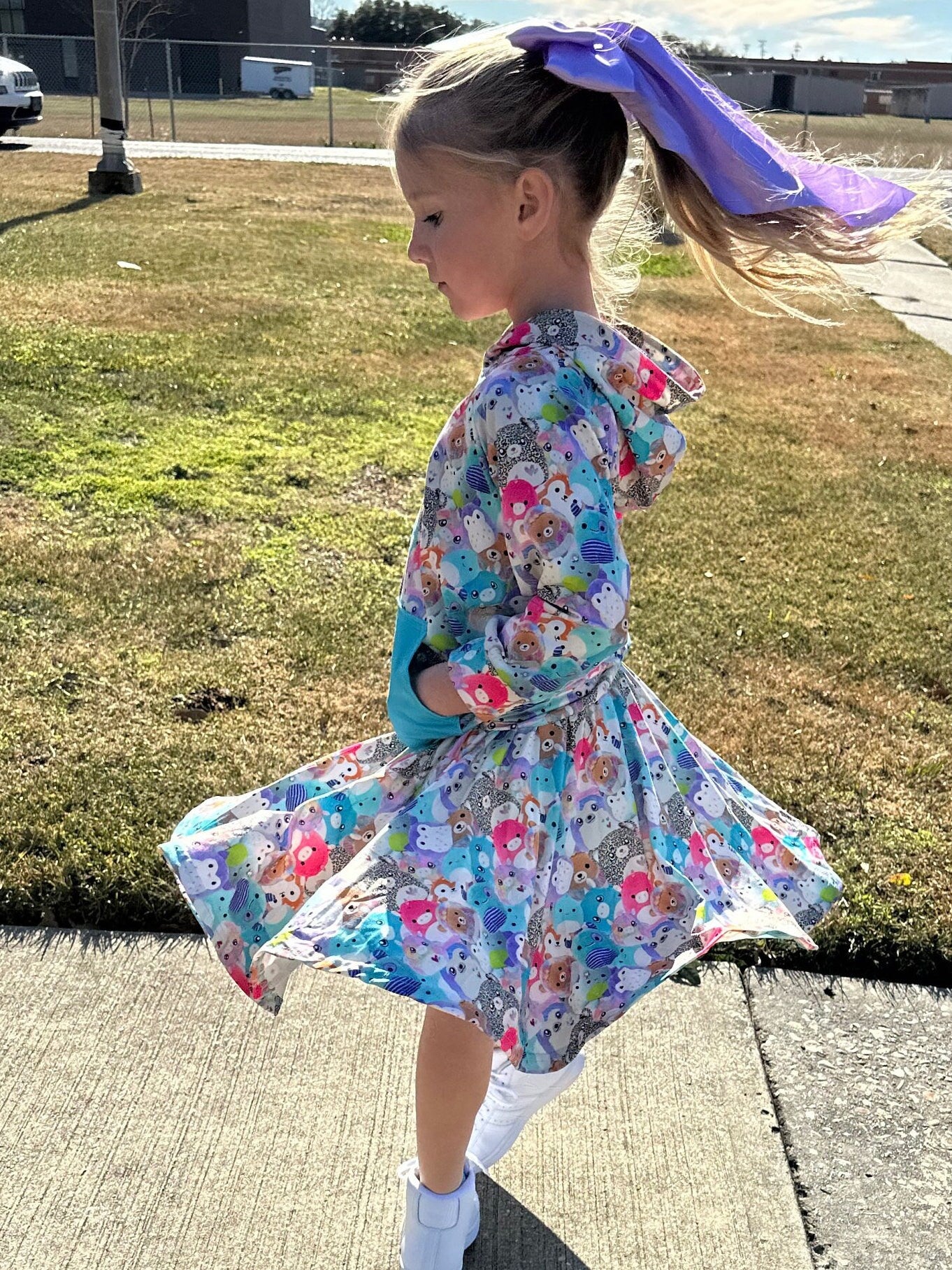 Squishmallow Hooded Twirl Skirt Set